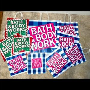 10 shopping bags bath and body works